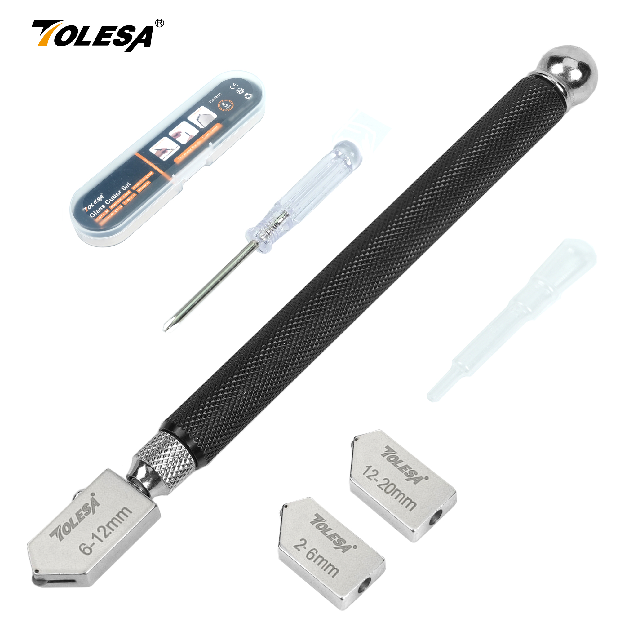 Screen Protector Cutter - TOLESA Glass Cutter 2mm-20mm Kits, Glass