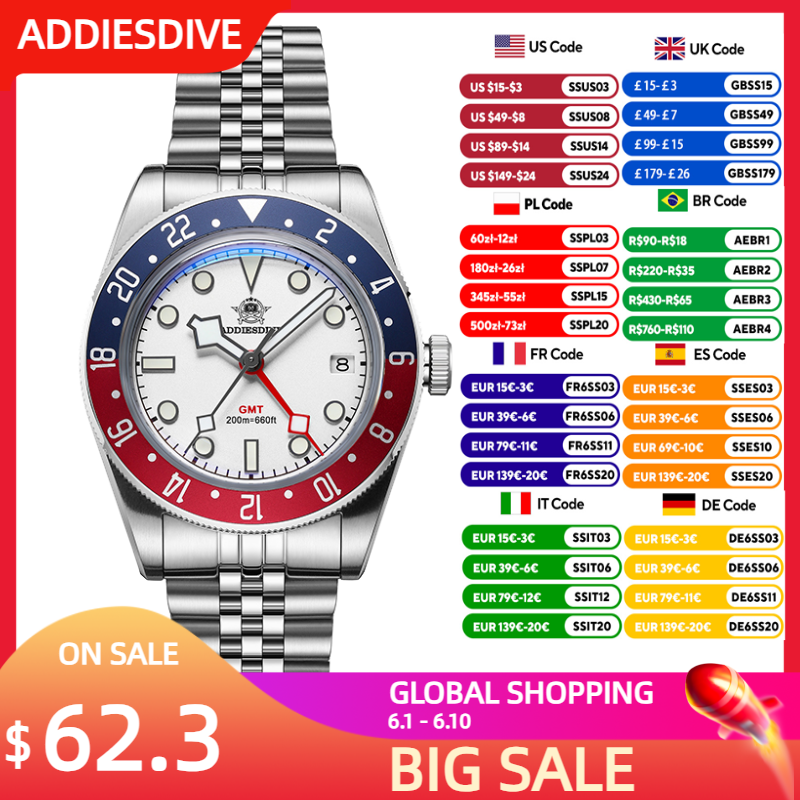 ADDIESDIVE 39mm Men's Quartz W - Anti Blue Light Film incelemesi ve fiyatı