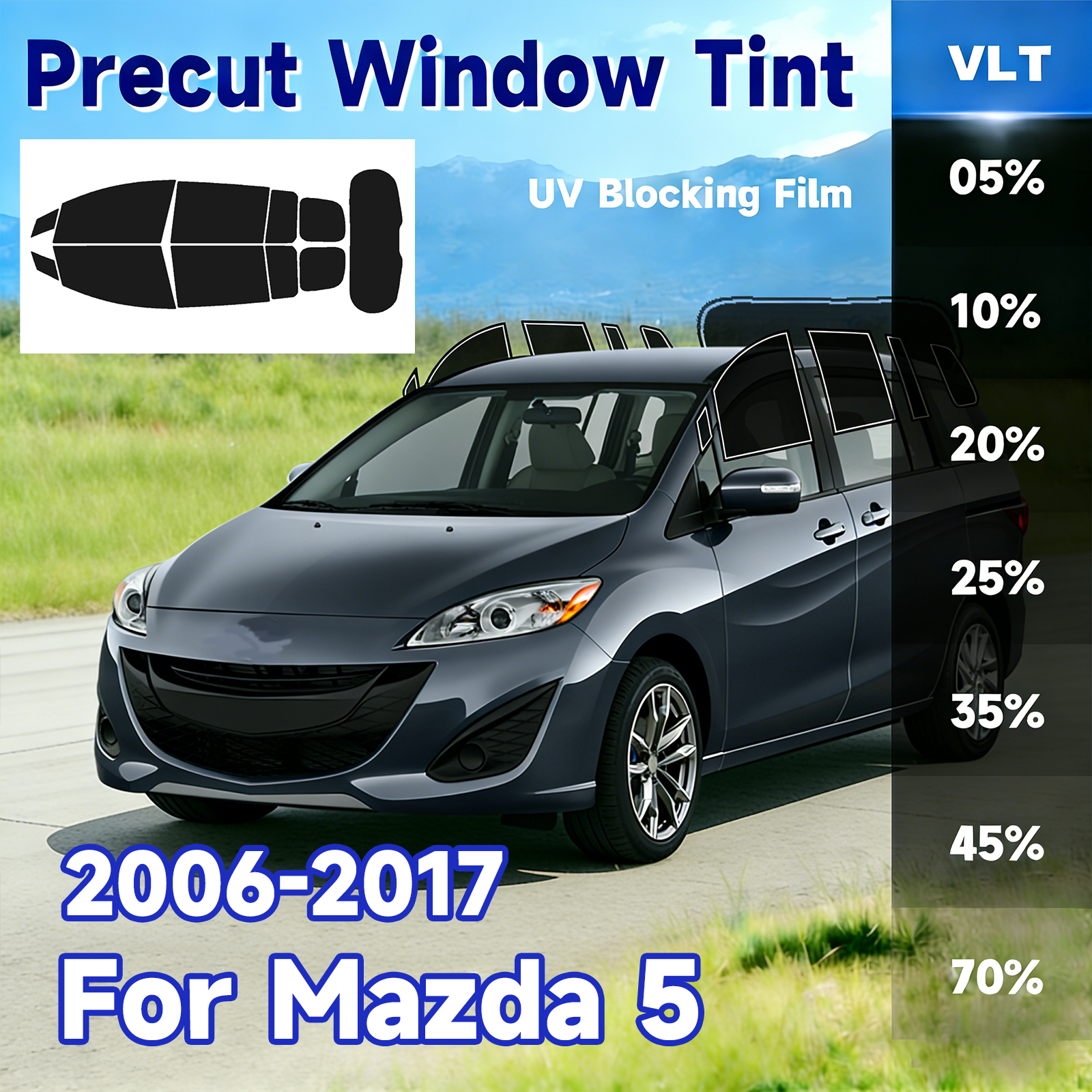 Precut Window Tint Car for Maz - Glass Protector Auto incelemesi ve fiyatı