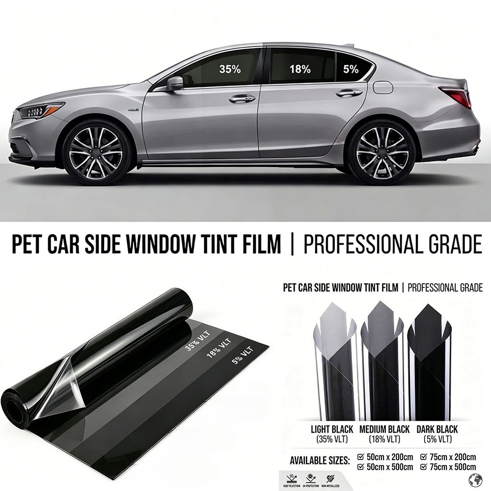 2m/5m 5/18/35 Percent VLT Car  - Glass Protector Auto incelemesi ve fiyatı