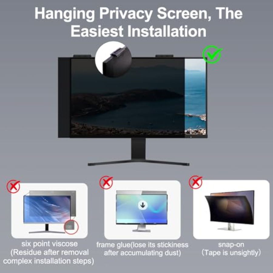 [2-Pack] 24 Inch Privacy Scree - Privacy Filter 2Pack incelemesi ve fiyatı