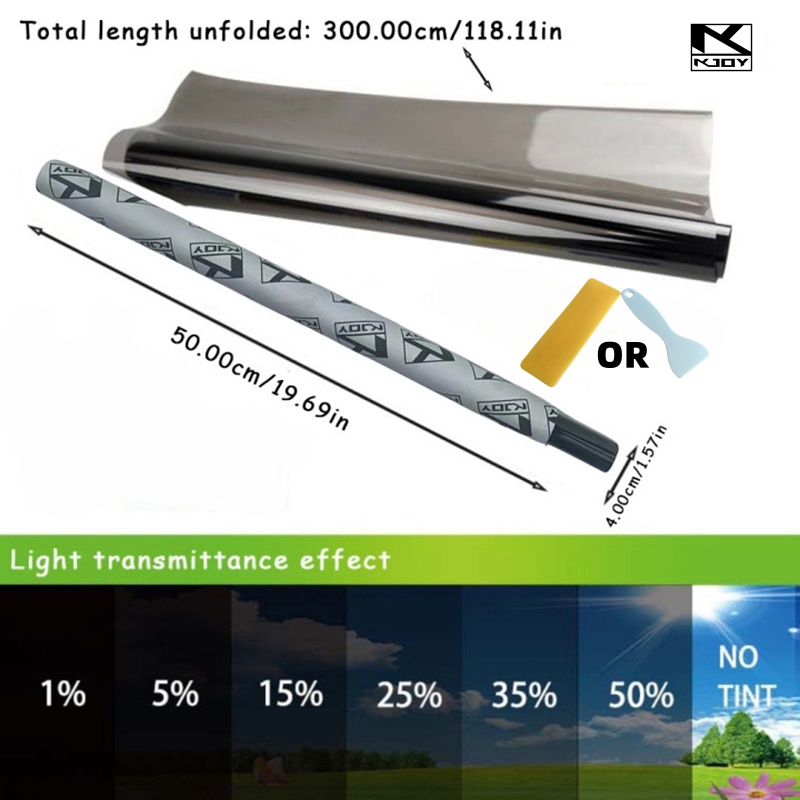 3Mx50CM VLT Black Car Window F - Glass Protector Auto incelemesi ve fiyatı