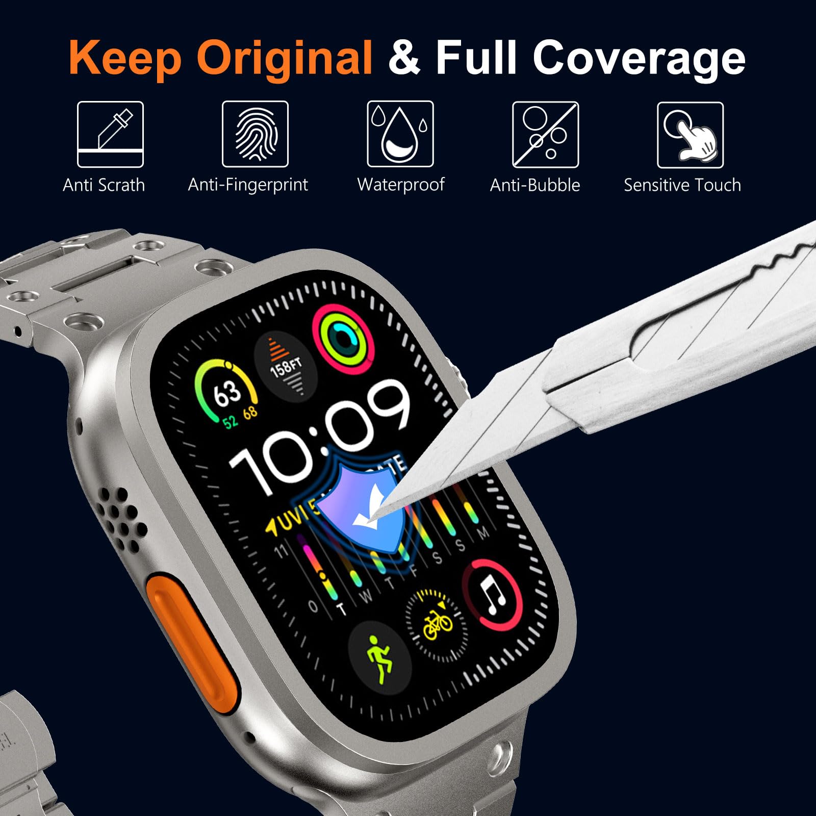 Tempered Glass for Apple Watch - Smartwatch Screen Film incelemesi ve fiyatı