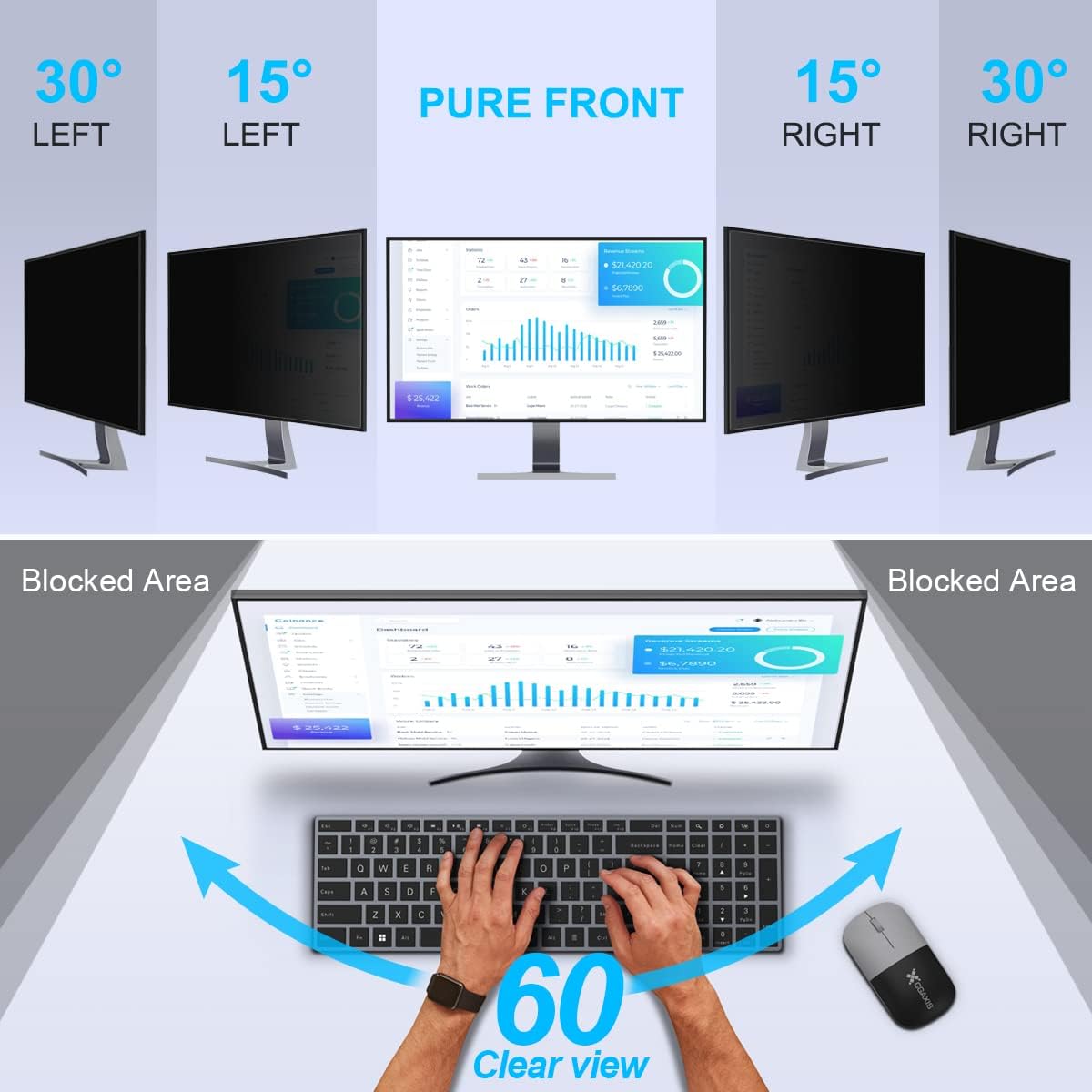 2 Pack 24 Inch Computer Privac - Privacy Filter 2Pack incelemesi ve fiyatı