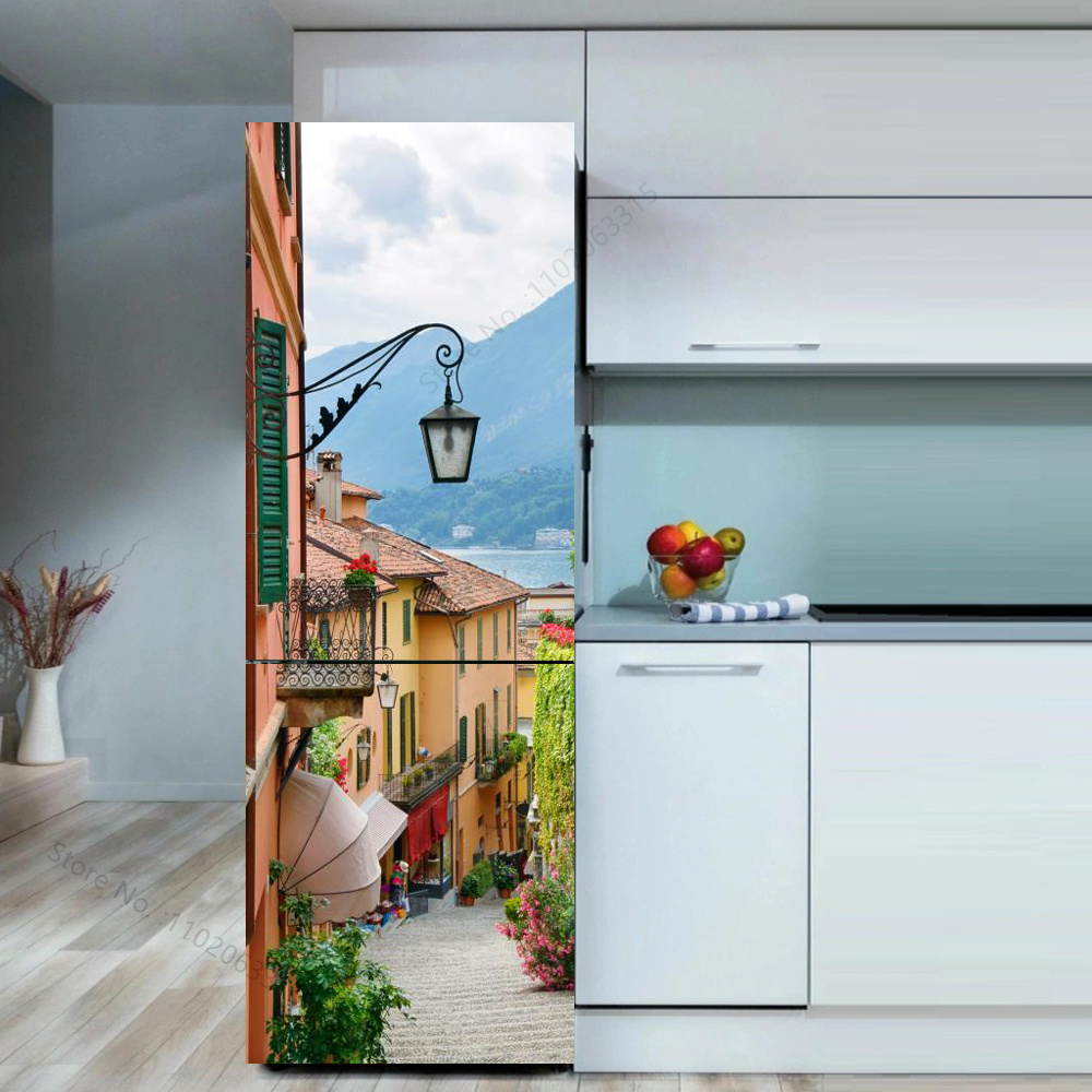 Seaside Beach Fridge Sticker D - Full Cover Adhesive incelemesi ve fiyatı