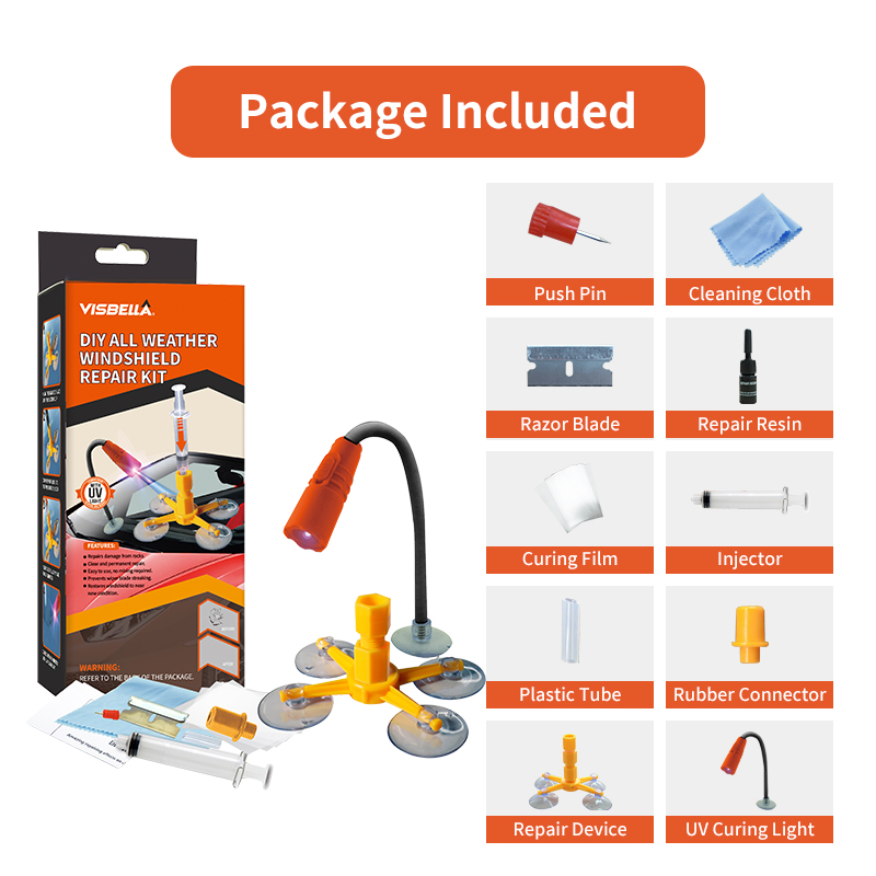 Visbella Car Windshield Repair - Liquid Uv Glue Kit incelemesi ve fiyatı