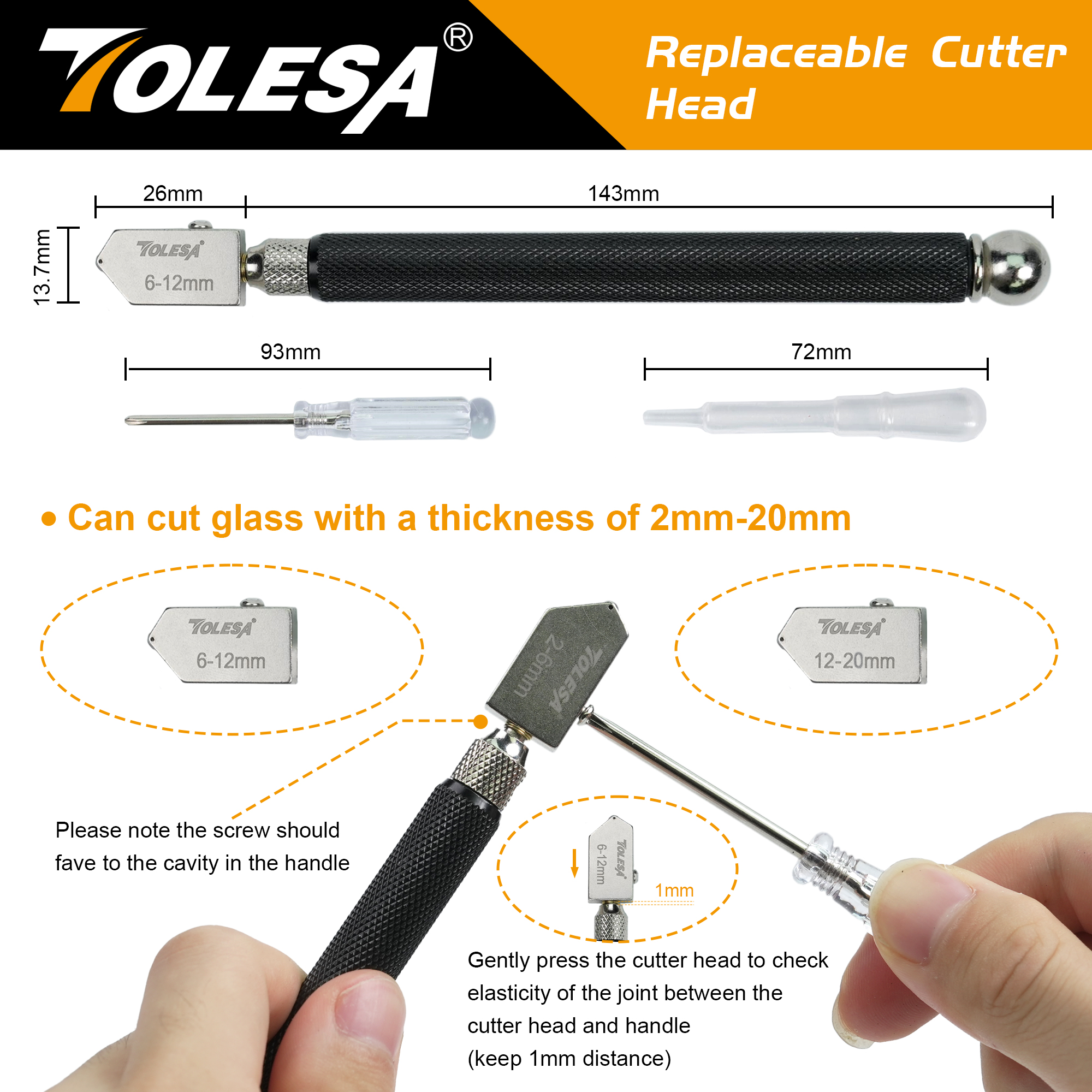 TOLESA Glass Cutter 2mm-20mm K - Screen Protector Cutter incelemesi ve fiyatı