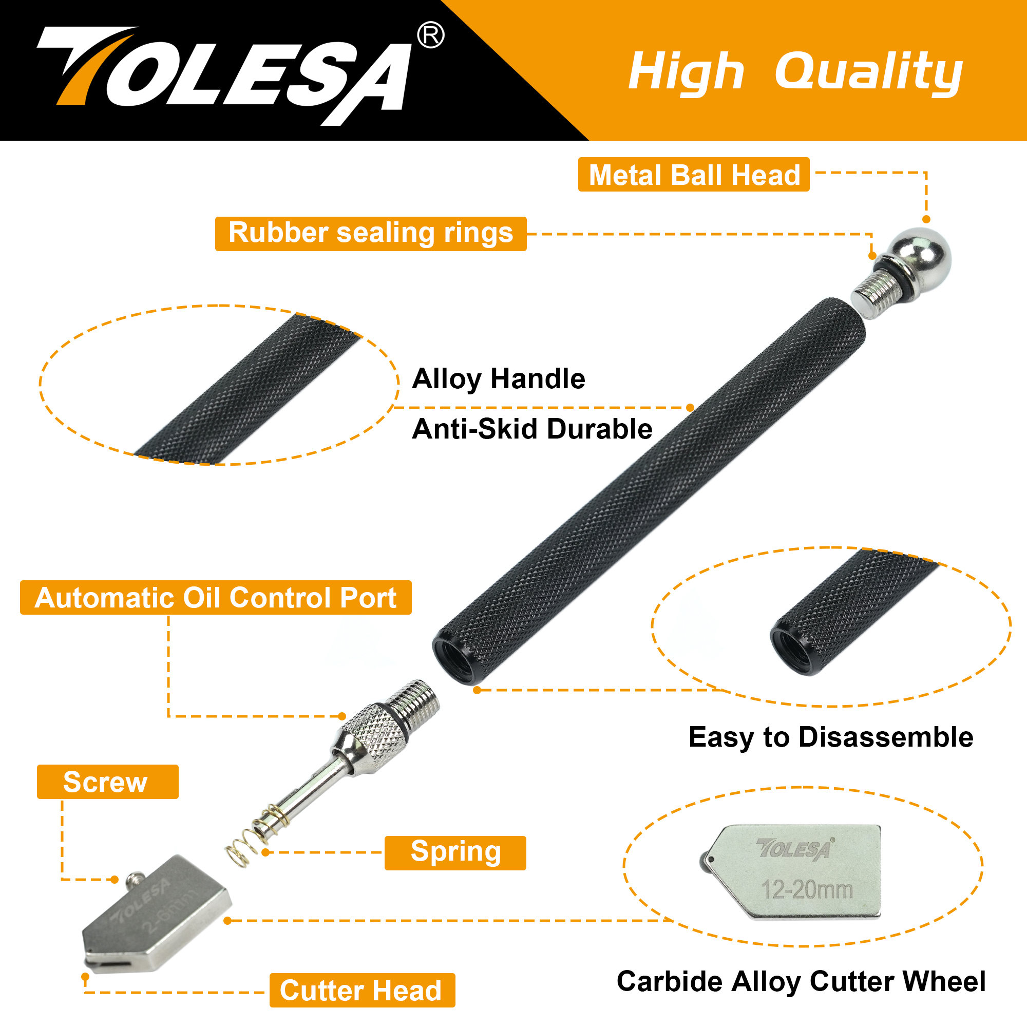 TOLESA Glass Cutter 2mm-20mm K - Screen Protector Cutter incelemesi ve fiyatı
