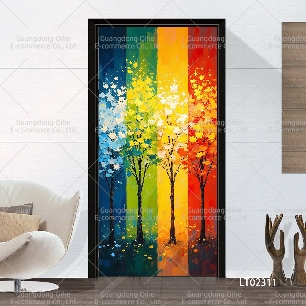 Tulip Cat Cherry Blossom Scene - Full Cover Adhesive incelemesi ve fiyatı