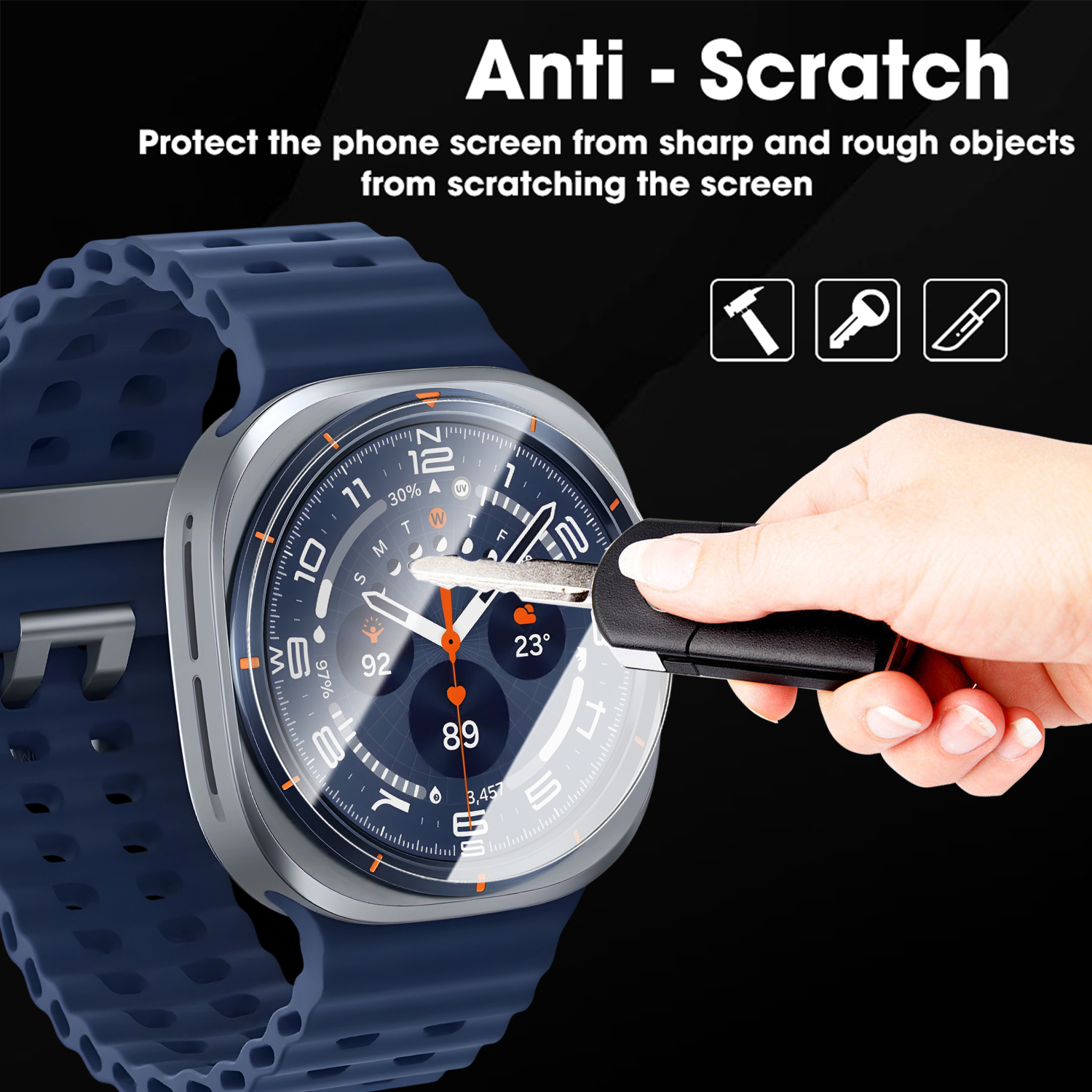 For Samsung Galaxy Watch Ultra - Glass Protector Auto incelemesi ve fiyatı