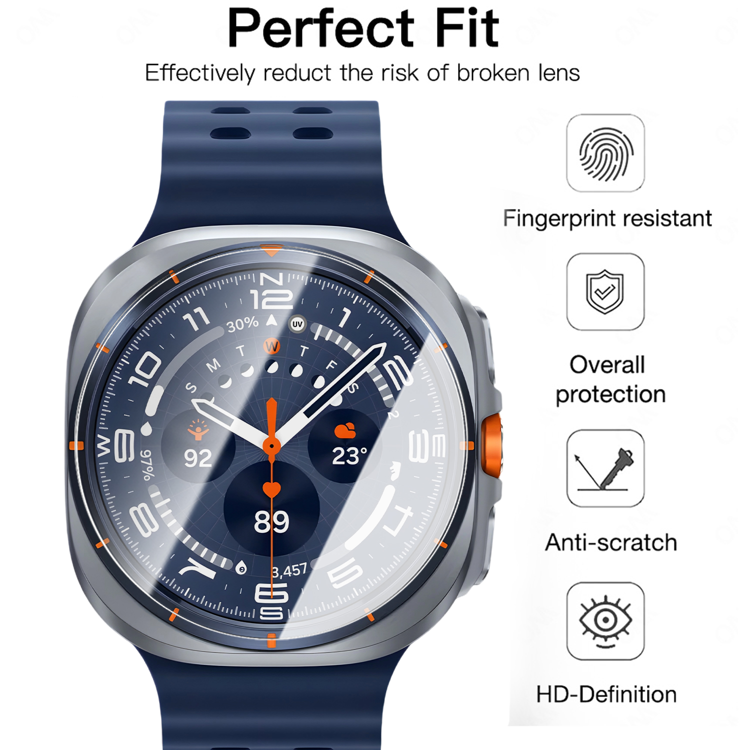 For Samsung Galaxy Watch Ultra - Glass Protector Auto incelemesi ve fiyatı