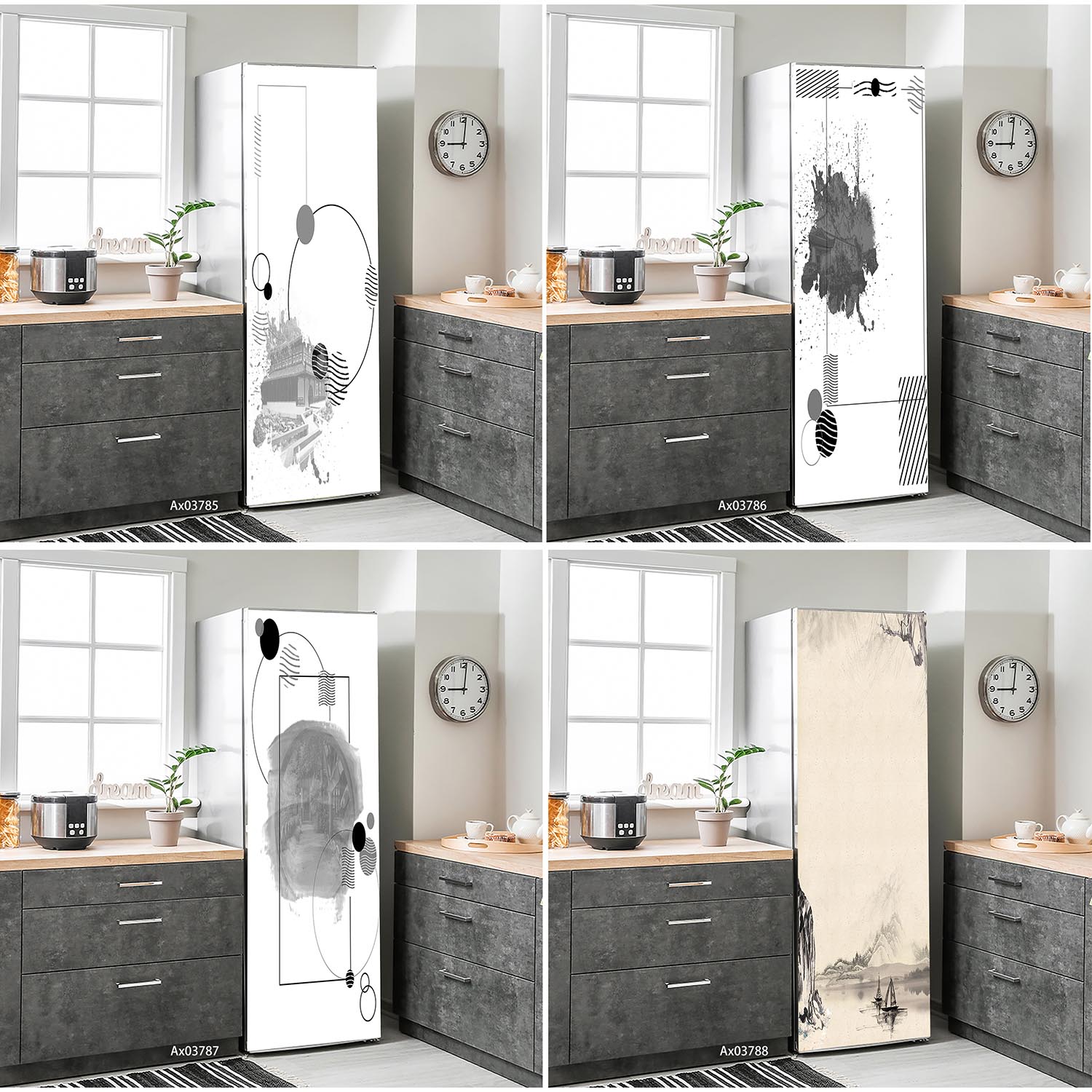 Ink Bamboo Lotus Pond Fridge S - Full Cover Adhesive incelemesi ve fiyatı