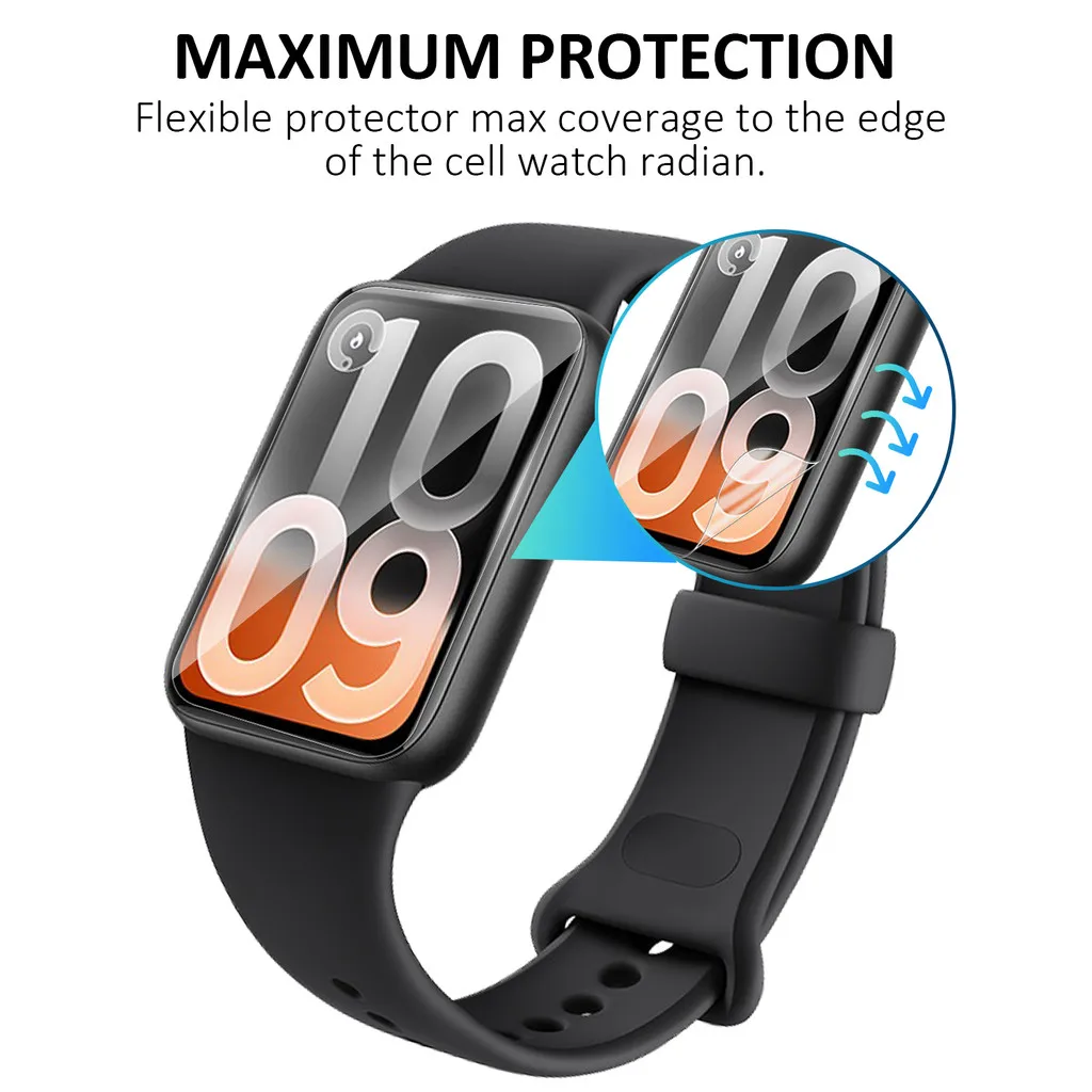 1-5PCS For Xiaomi Mi band 10 P - Smartwatch Screen Film incelemesi ve fiyatı