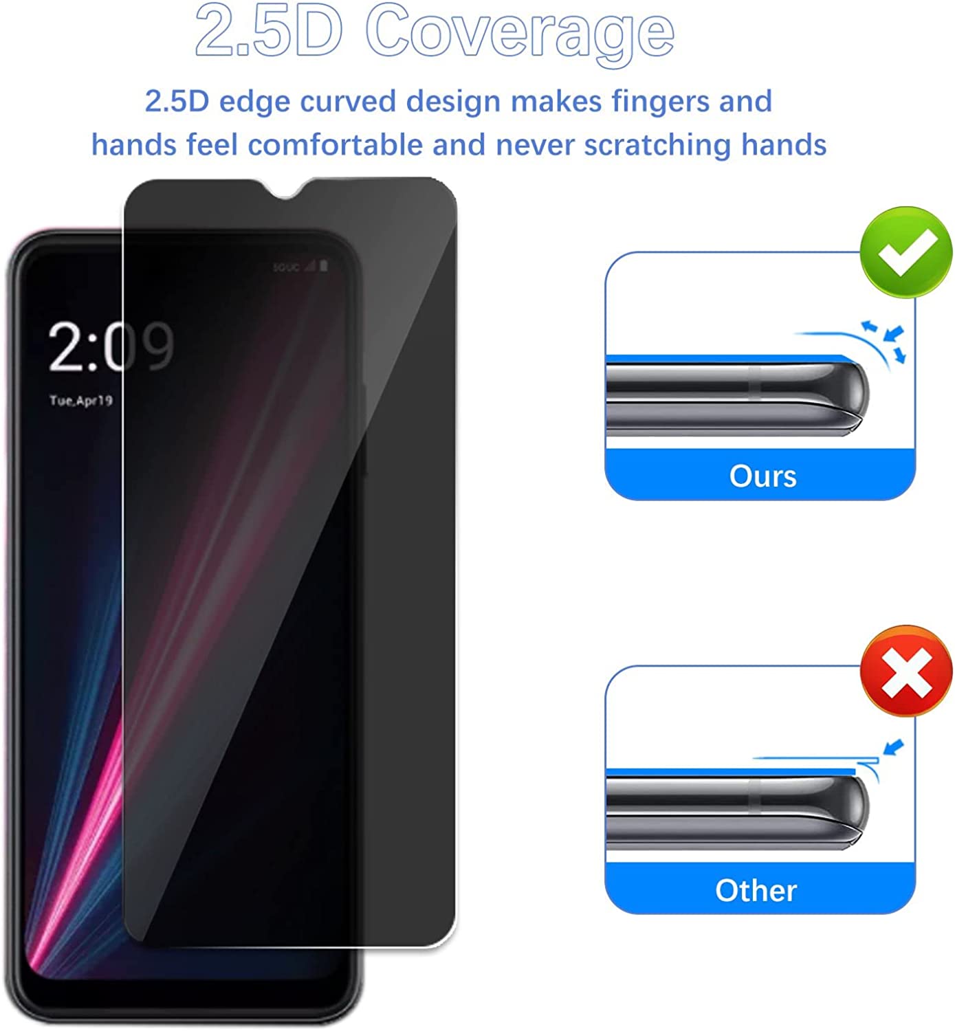 [2 Pack]Fit TCL 40 SE Privacy  - Privacy Filter 2Pack incelemesi ve fiyatı