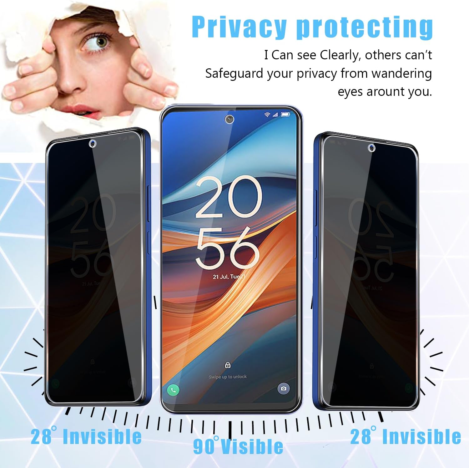 [2 Pack] Fit TCL 50 5G Privacy - Privacy Filter 2Pack incelemesi ve fiyatı