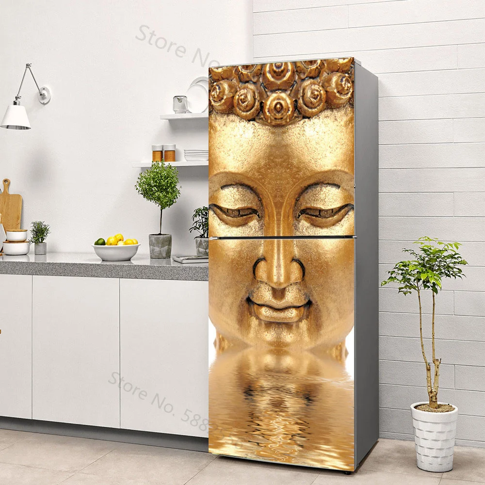 Buddha Art Vinyl Fridge Sticke - Full Cover Adhesive incelemesi ve fiyatı