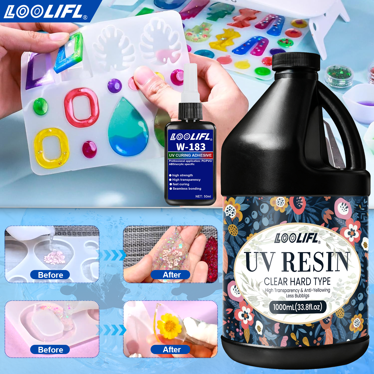 Hot Sell UV Hard Resin Adhesiv - Liquid Uv Glue Kit incelemesi ve fiyatı