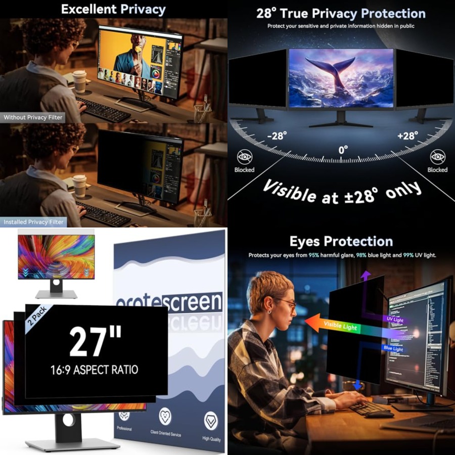 [2 Pack] Computer Privacy Scre - Privacy Filter 2Pack incelemesi ve fiyatı