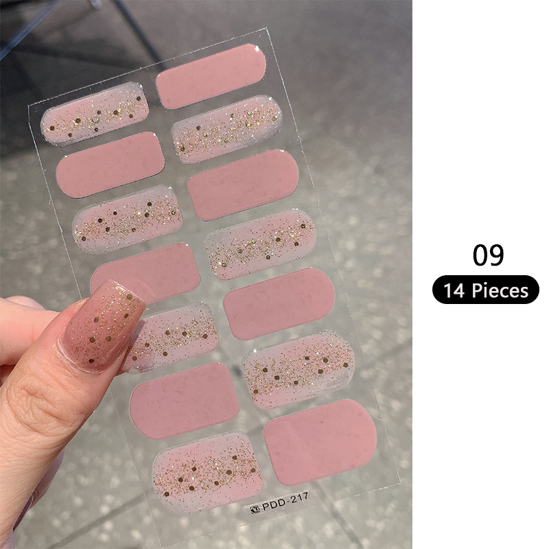 Baking-free Pink Nail Stickers - Full Cover Adhesive incelemesi ve fiyatı