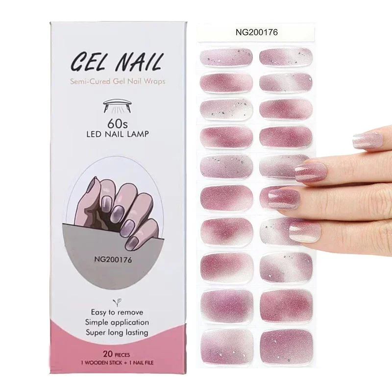 Semi-Cured Gel Nail Strips Pat - Full Cover Adhesive incelemesi ve fiyatı