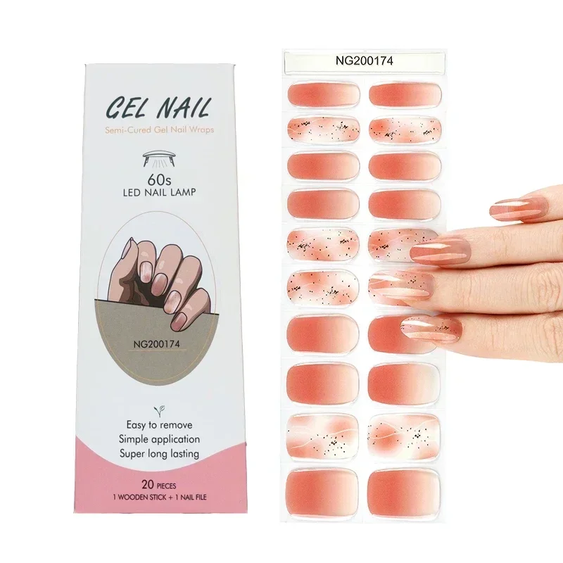 Semi-Cured Gel Nail Strips Pat - Full Cover Adhesive incelemesi ve fiyatı
