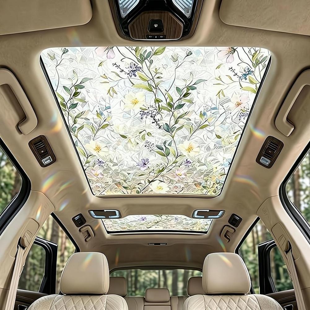 Floral Stained Glass Car Sunro - Privacy Screen Protector incelemesi ve fiyatı