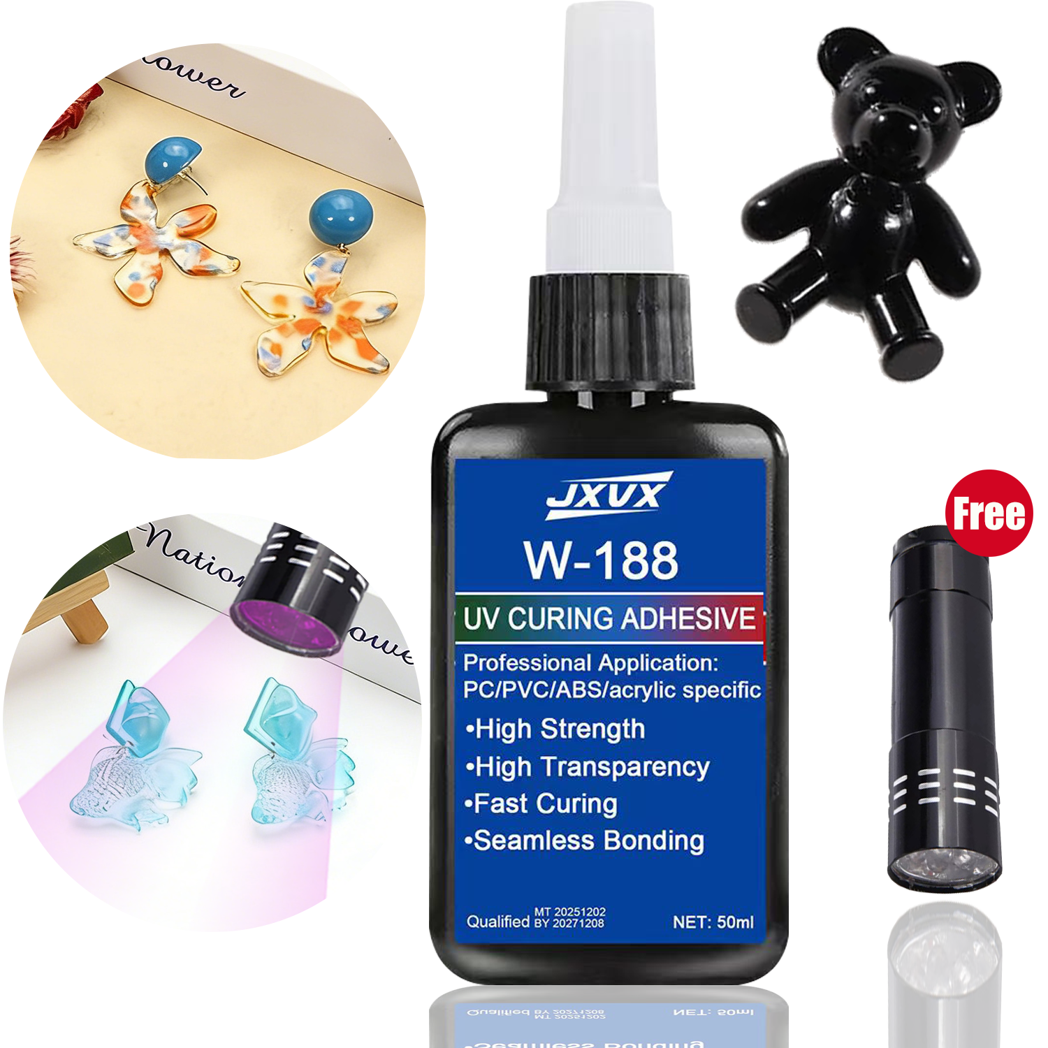 1.76oz UV Resin kits with lamp - Liquid Uv Glue Kit incelemesi ve fiyatı