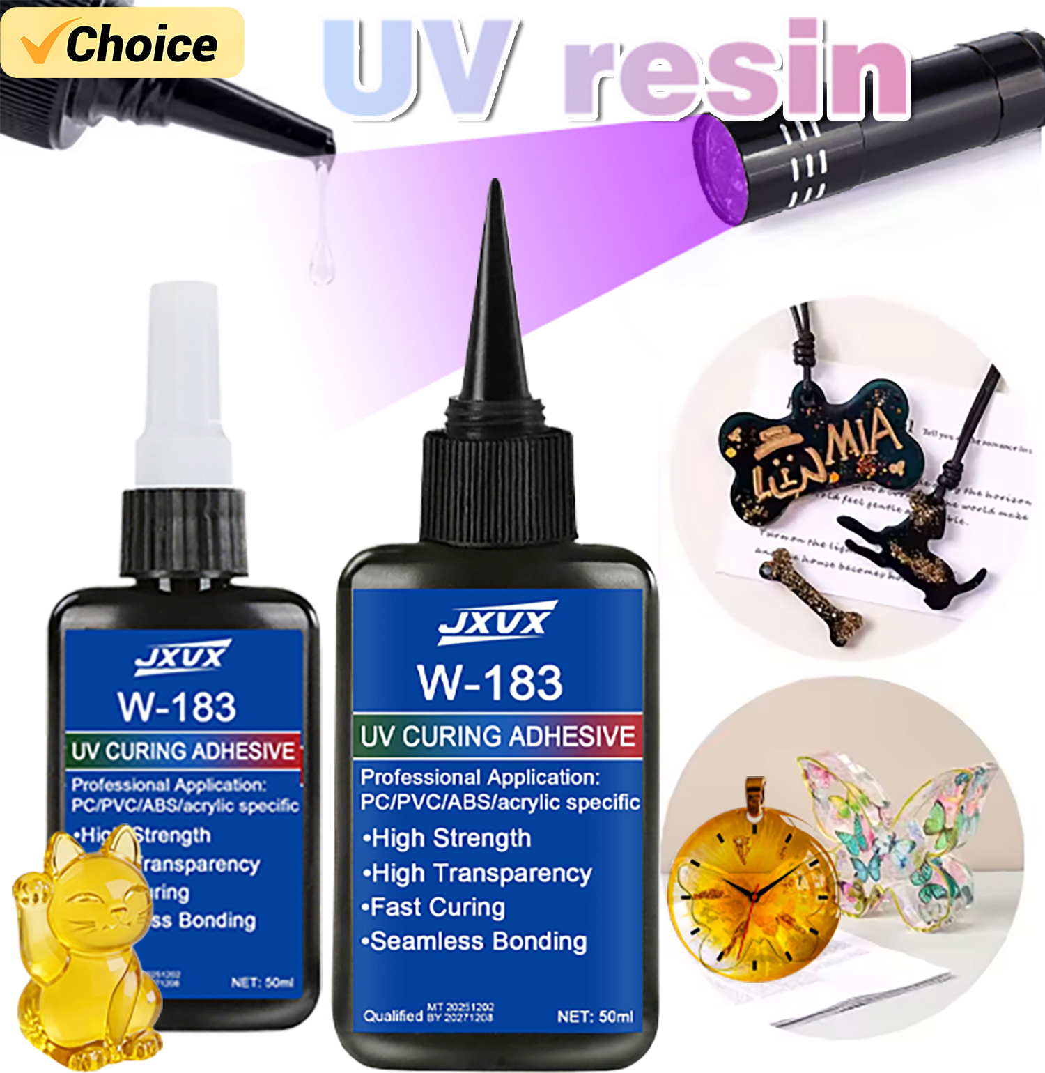 50ml Clear UV Resin Kit Hard T - Liquid Uv Glue Kit incelemesi ve fiyatı