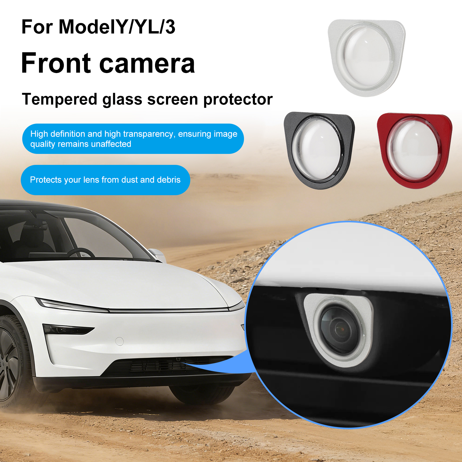 2PCS/1PC Front Bumper Camera L - Camera Lens Protector incelemesi ve fiyatı
