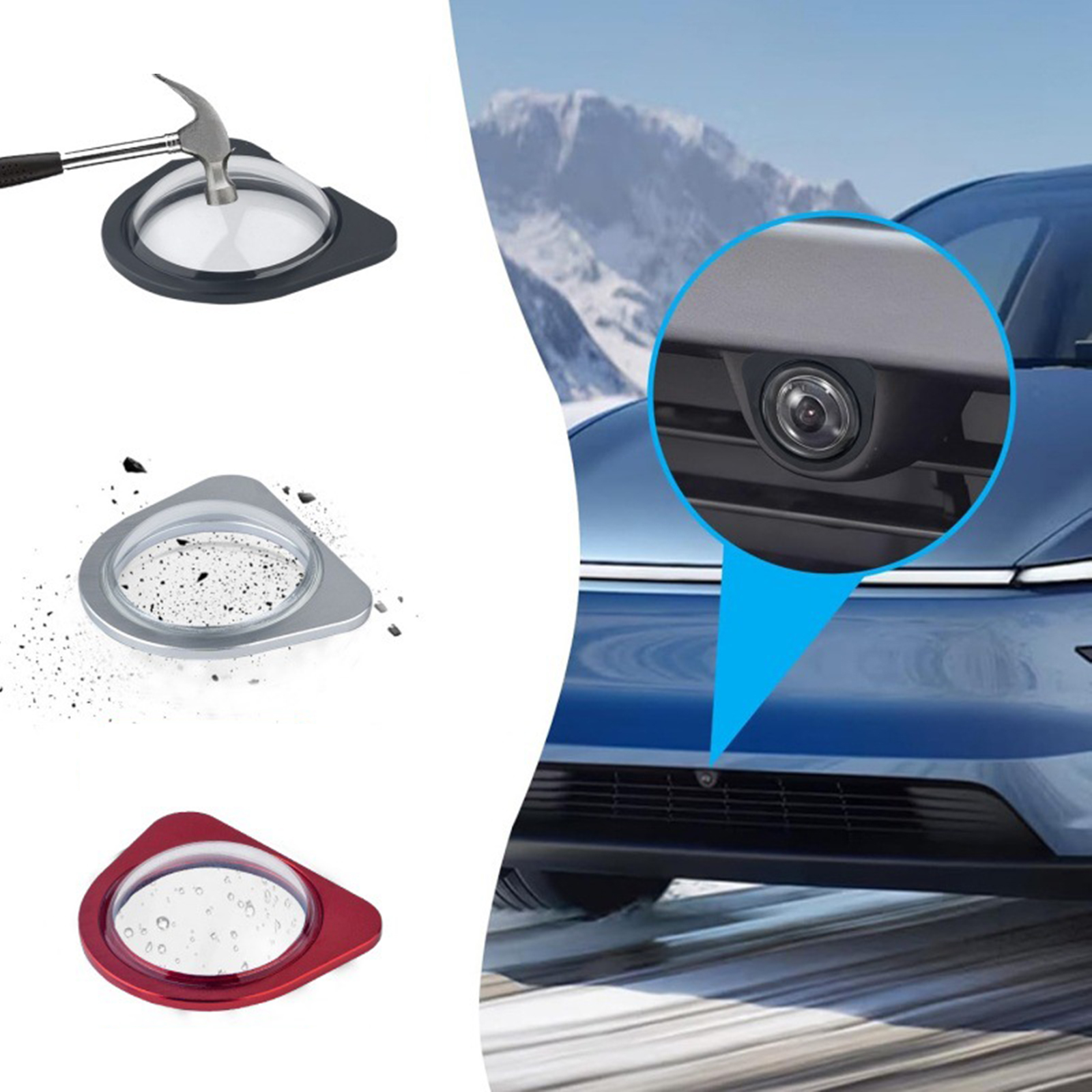 2PCS/1PC Front Bumper Camera L - Camera Lens Protector incelemesi ve fiyatı