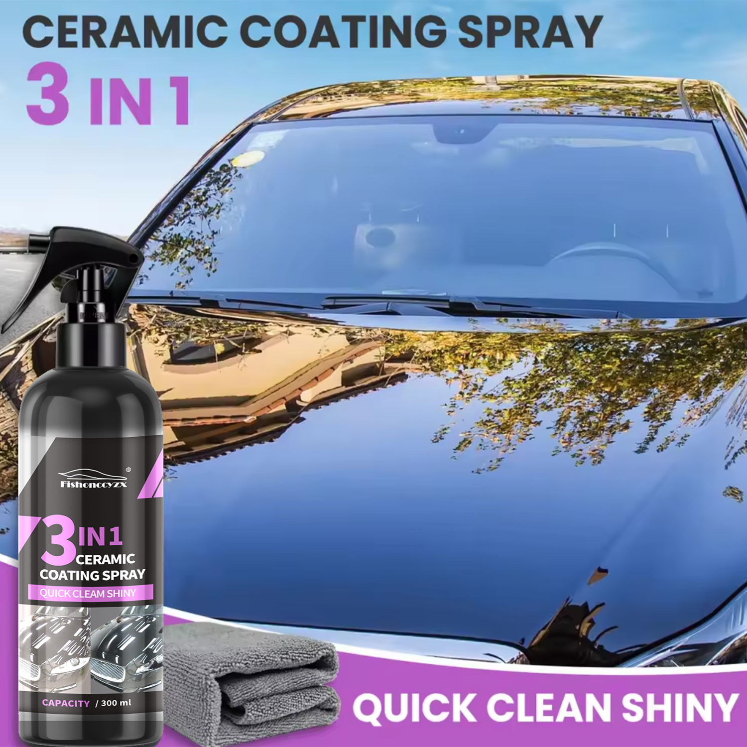 3 in 1 Car Ceramic Liquid Coat - Nano Liquid Coating incelemesi ve fiyatı