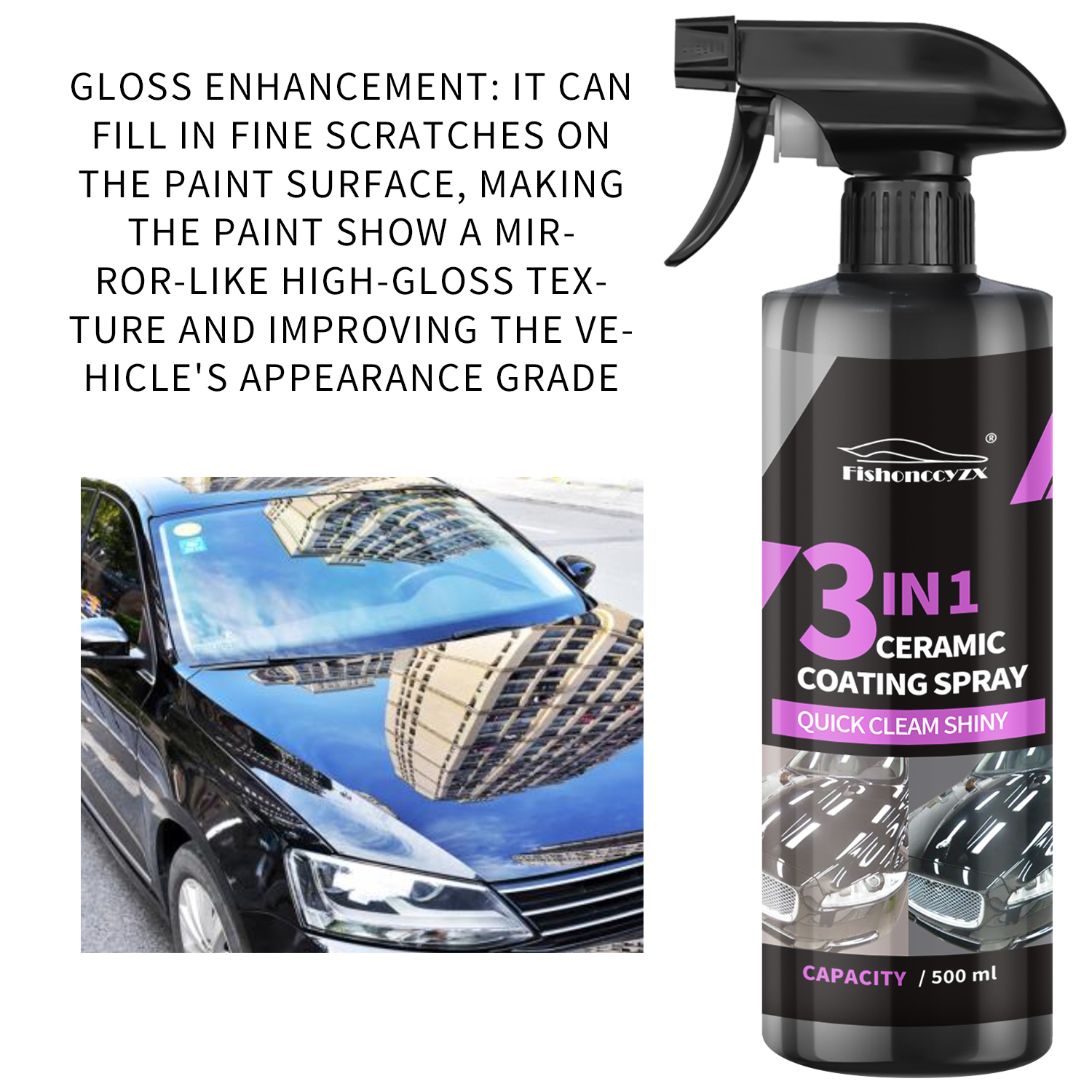 3 in 1 Car Ceramic Liquid Coat - Nano Liquid Coating incelemesi ve fiyatı