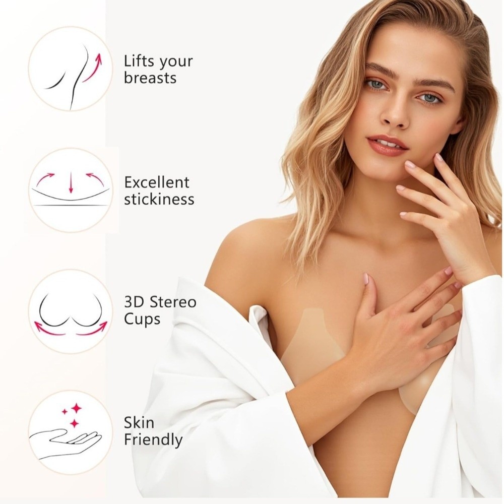 Seamless Silicone Nipple Cover - Full Cover Adhesive incelemesi ve fiyatı